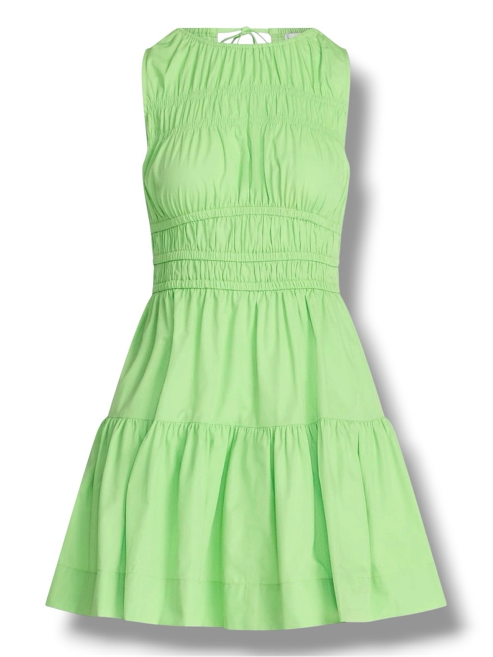 Women's Kiwi Kiss Smocked Cotton Drop Waist Mini Dress - Size Medium - NWT